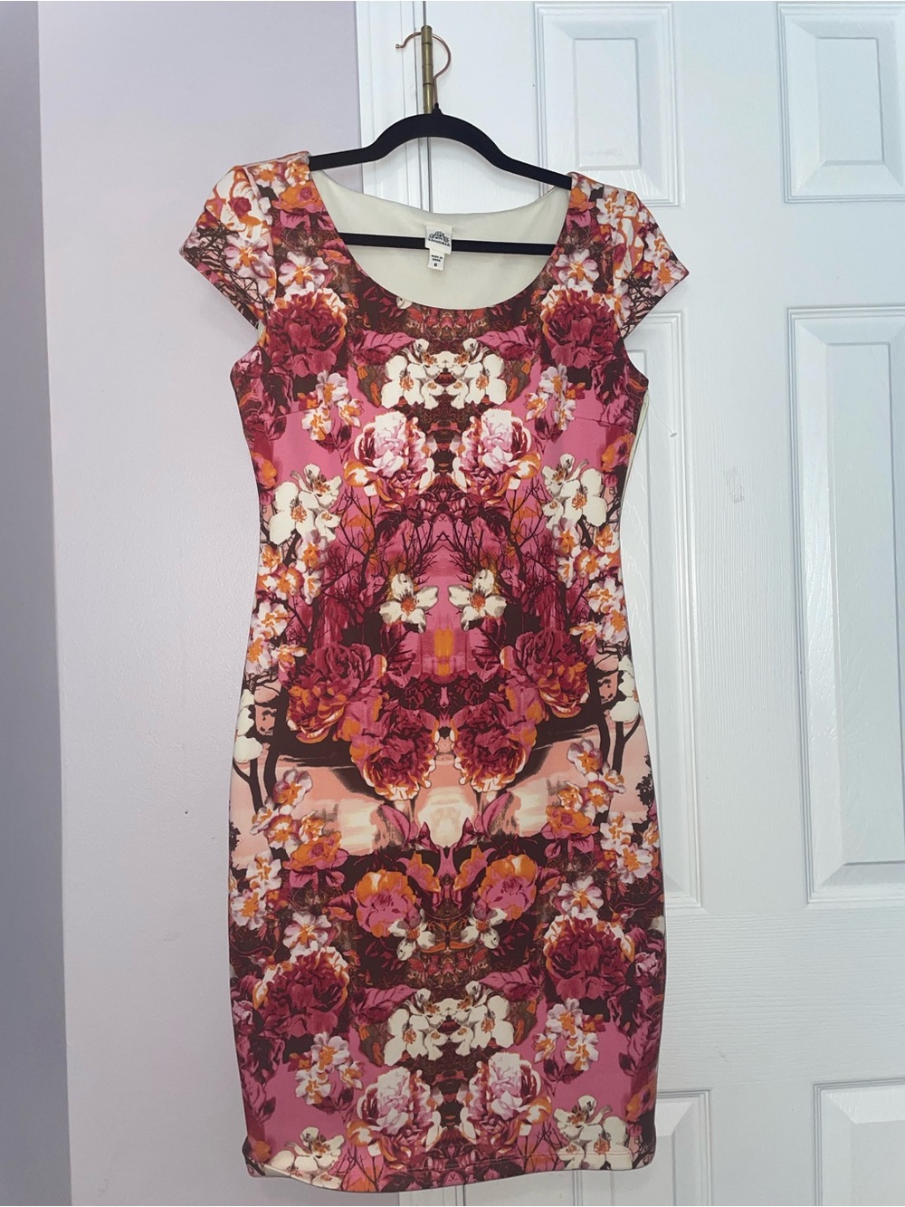 Signature by Sangria Floral Bodycon Dress - Pink Multi